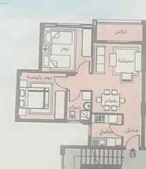 Floor plan for apartment at Madinaty