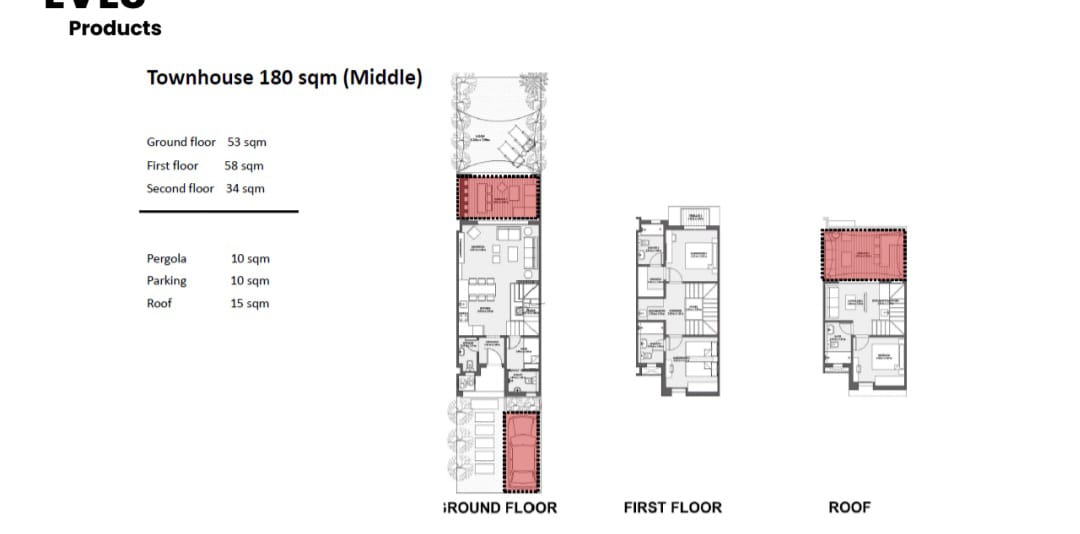 Floor plan for townhouse at LVLS Mountain View