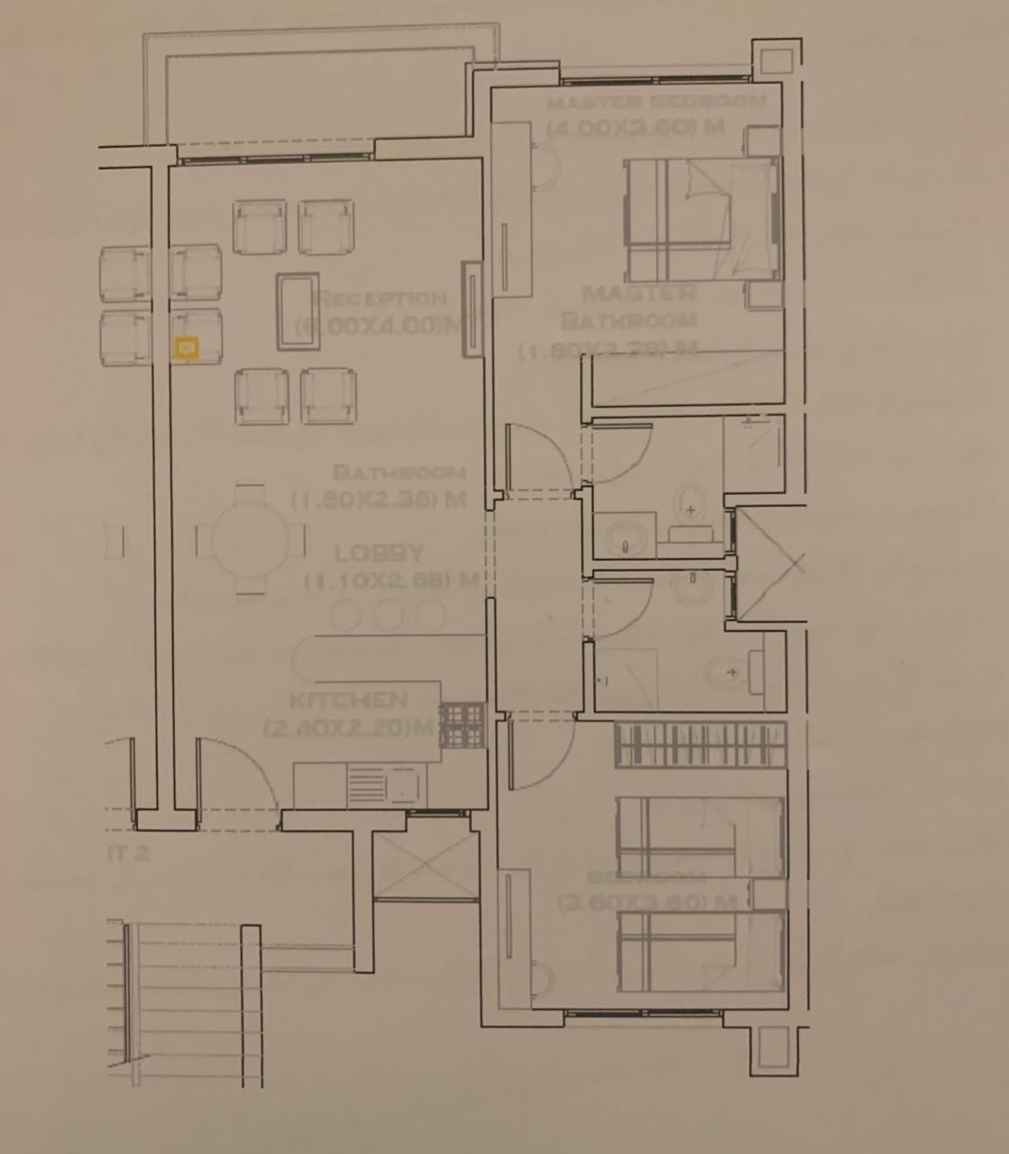 Floor plan for chalet at Aroma
