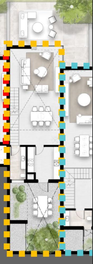 Floor plan for duplex at Solana