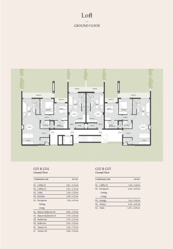 Floor plan for apartment at Carnelia