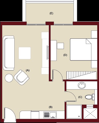 Floor plan for apartment at Lagoon Luxury Apartments North Coast