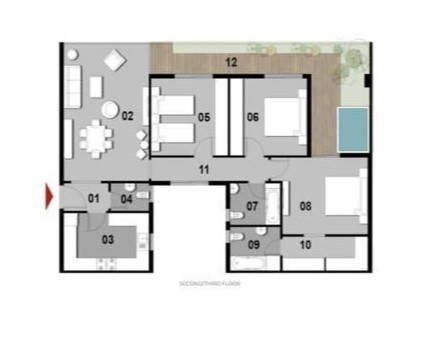 Floor plan for apartment at Il Bosco New Capital