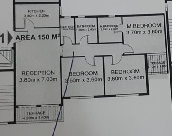 Floor plan for apartment at Il Bosco New Capital