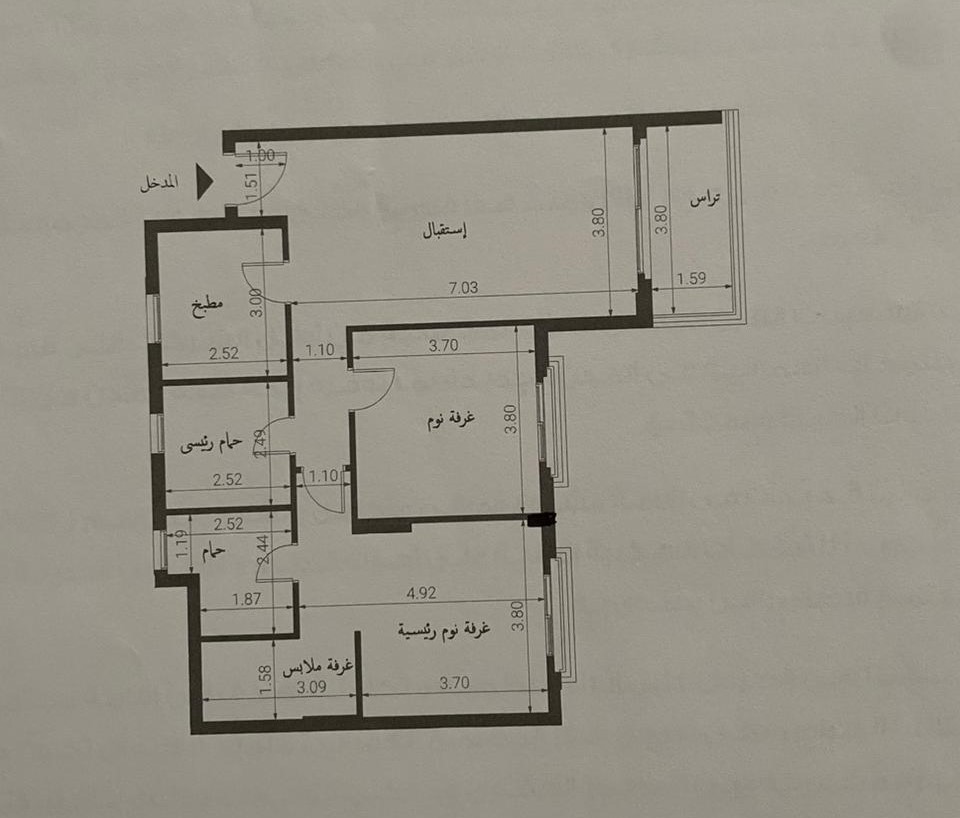 Floor plan for apartment at Village West