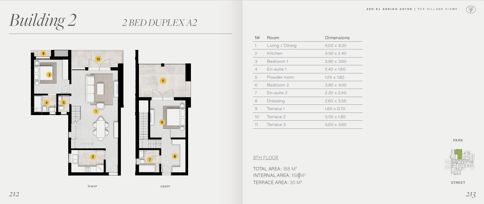 Floor plan for duplex at ZED