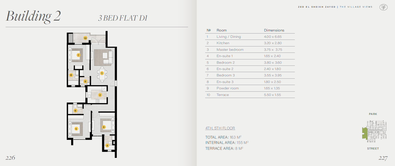 Floor plan for apartment at ZED