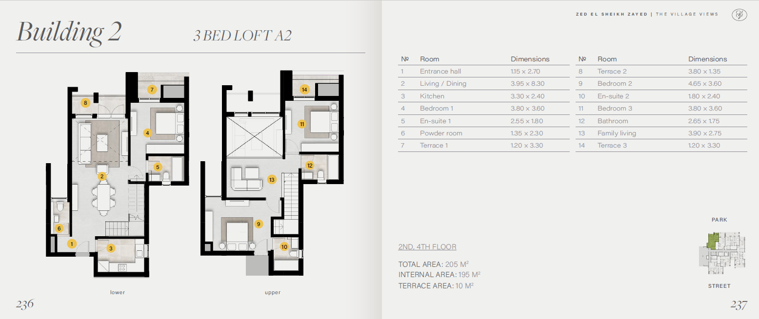 Floor plan for apartment at ZED