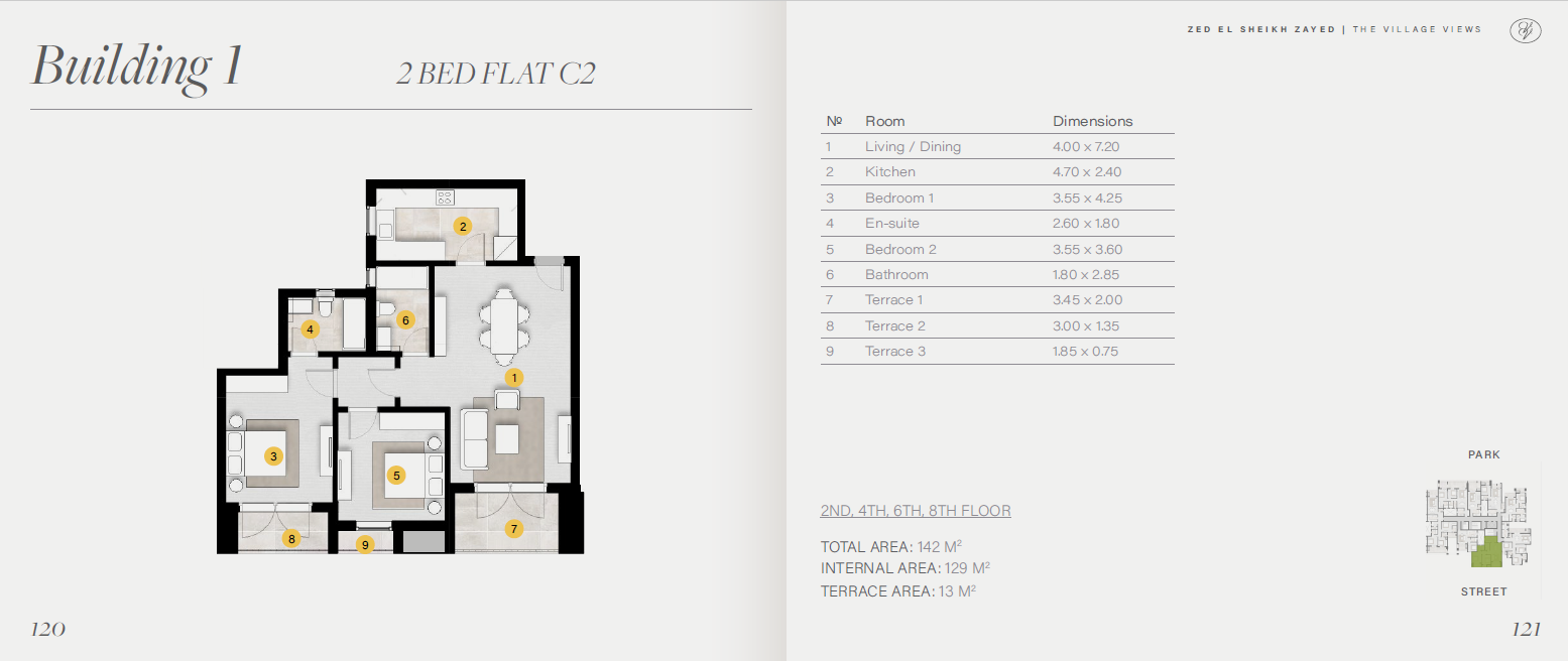 Floor plan for apartment at ZED