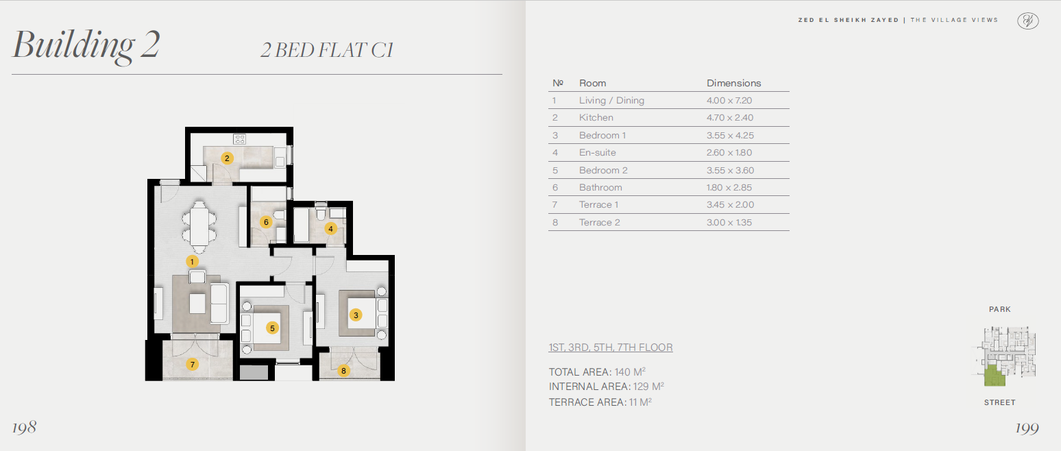 Floor plan for apartment at ZED