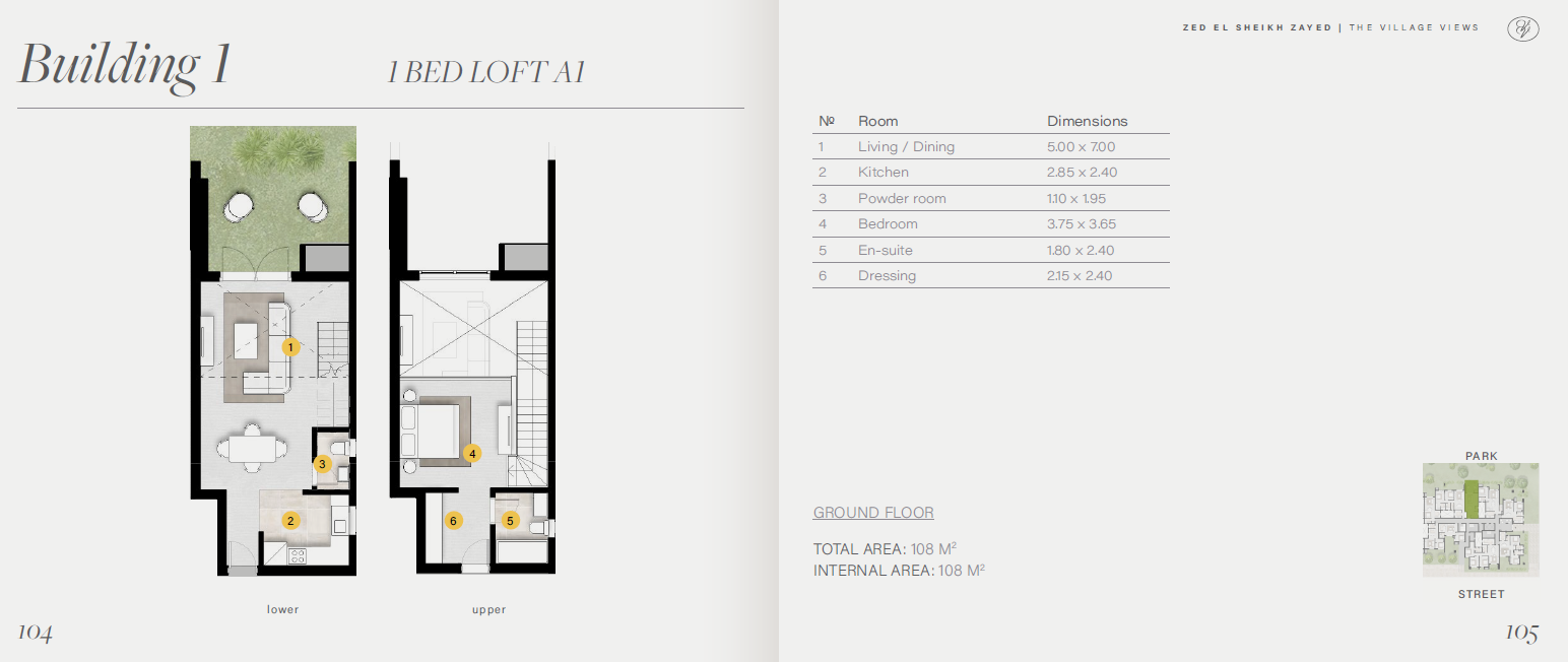 Floor plan for apartment at The Village Views