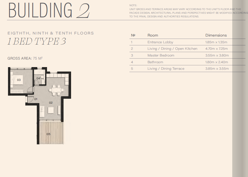 Floor plan for apartment at ZED