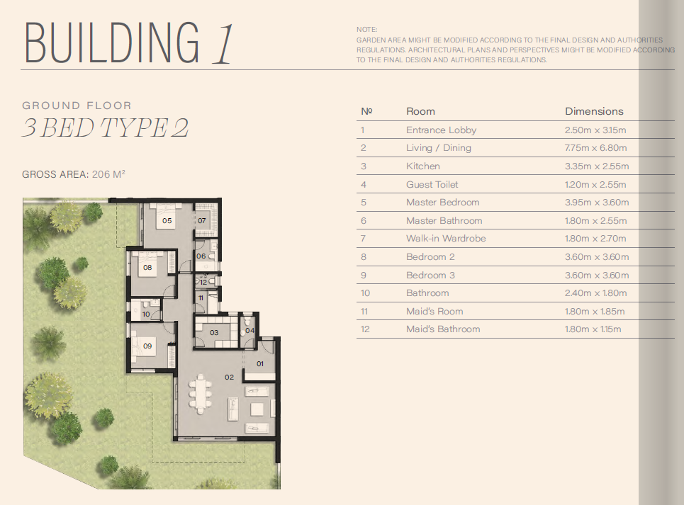 Floor plan for apartment at ZED