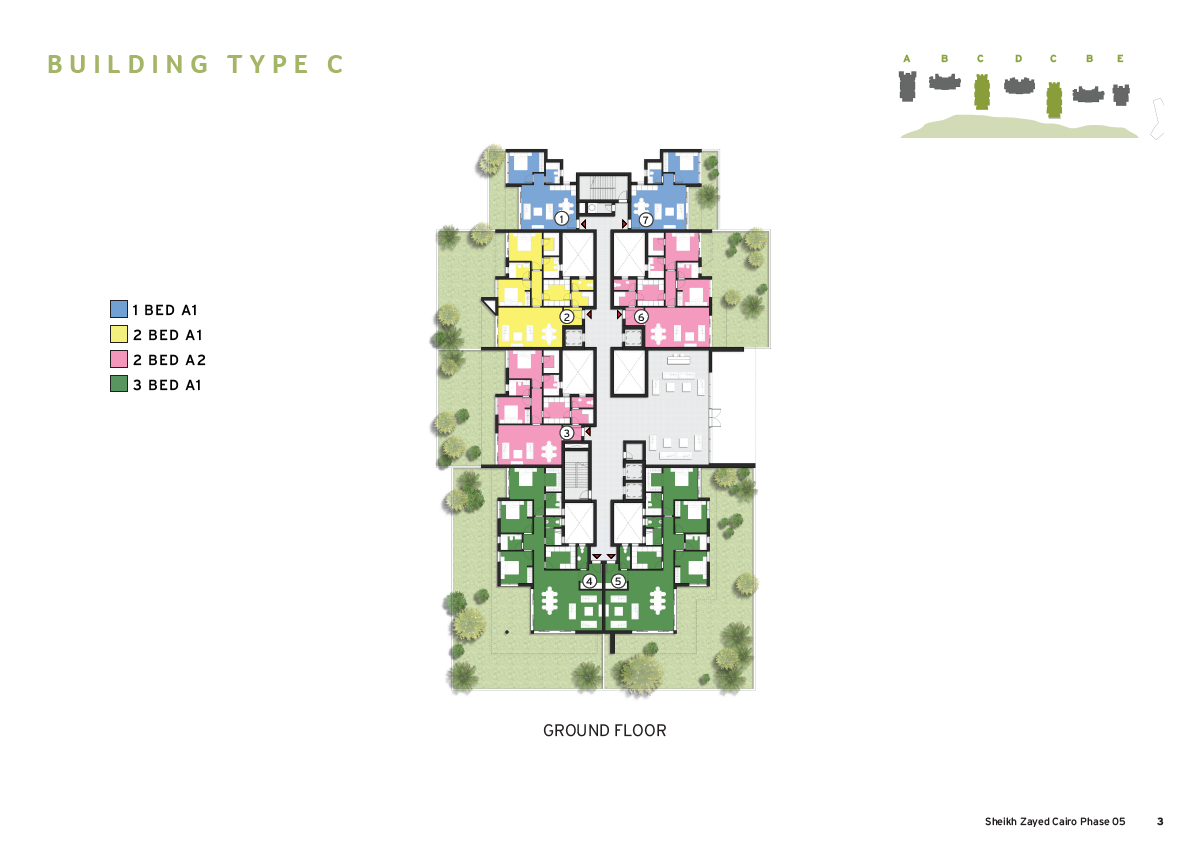 Floor plan for apartment at ZED
