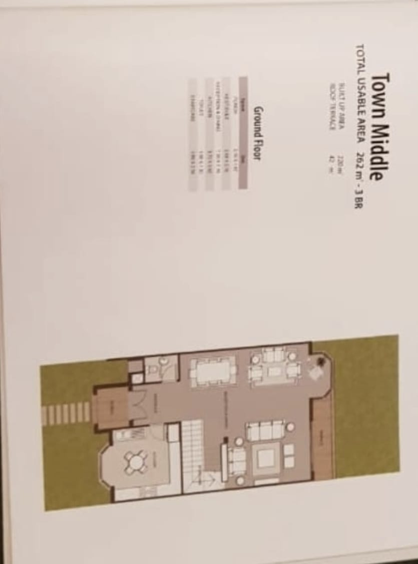 Floor plan for townhouse at Mountain View 3