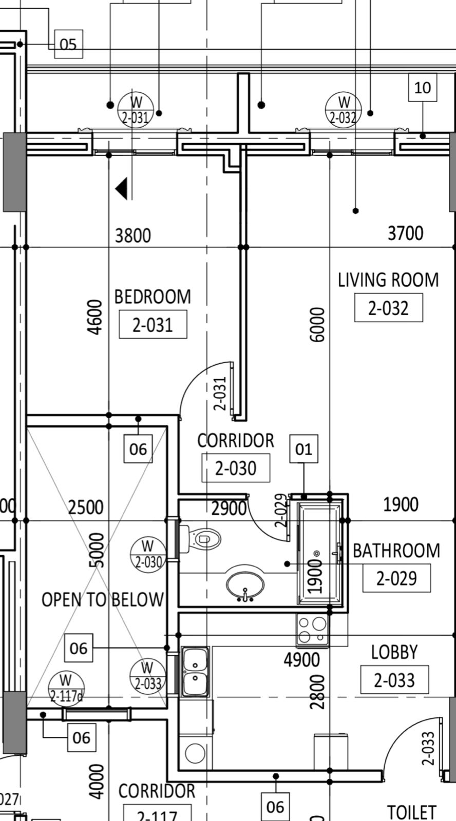 Floor plan for apartment at Il Latini SED