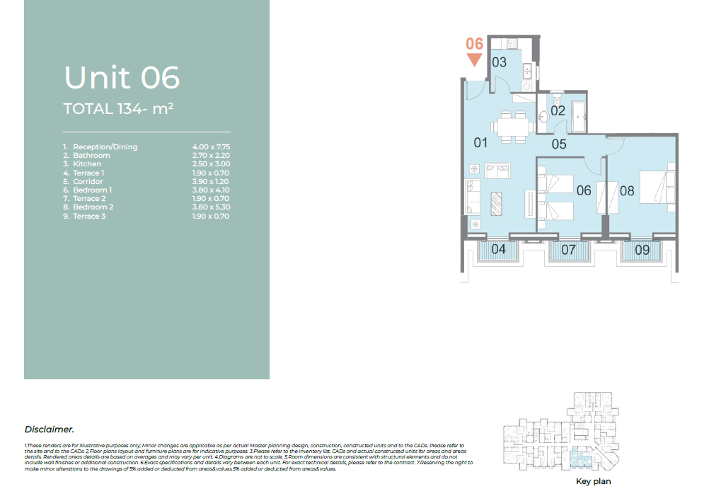 Floor plan for apartment at Il Latini City Edge