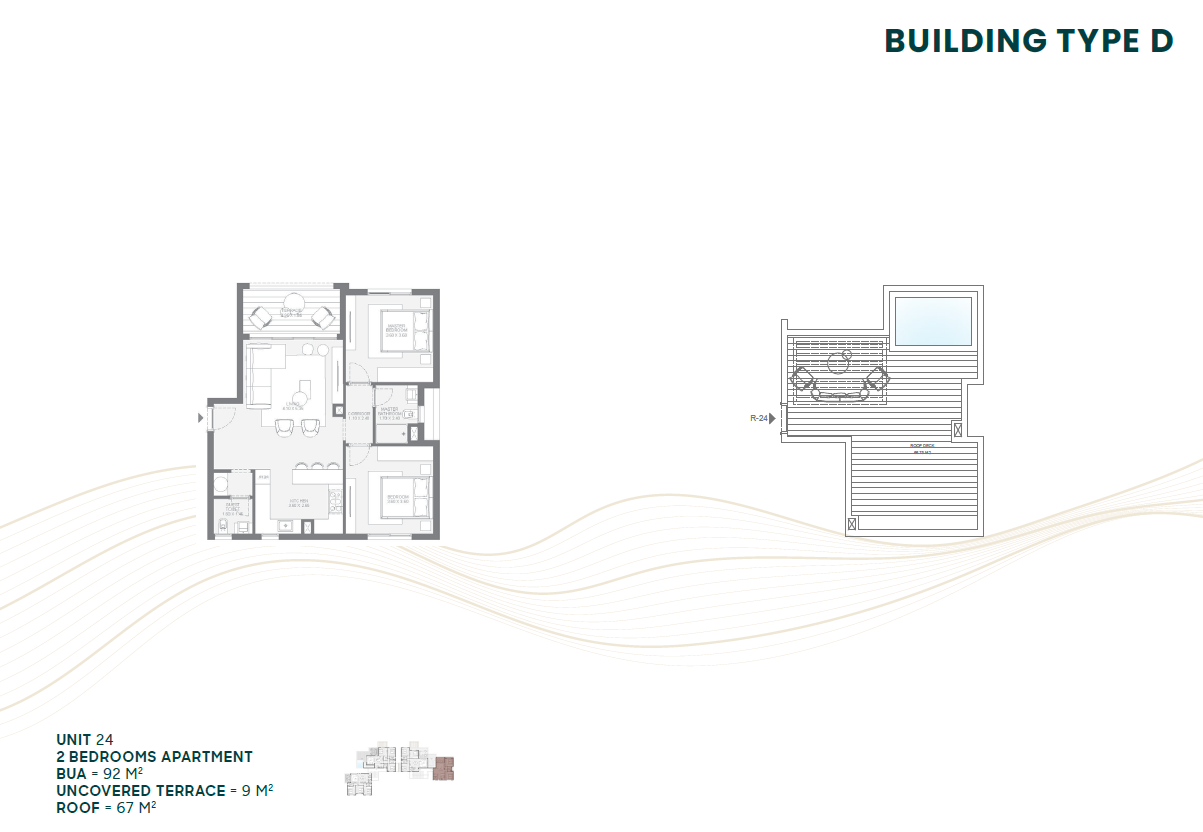 Floor plan for apartment at Makadi Heights