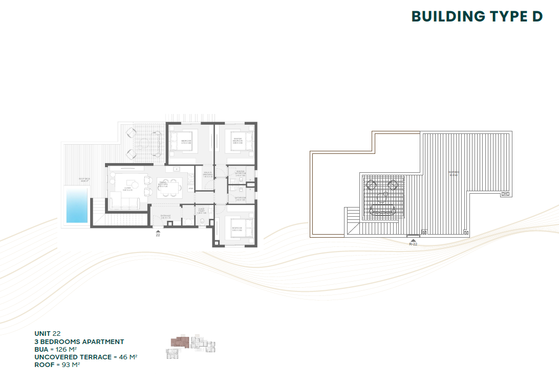 Floor plan for apartment at Makadi Heights