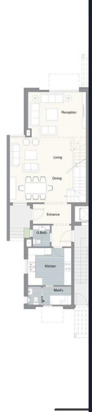 Floor plan for duplex at Telal East