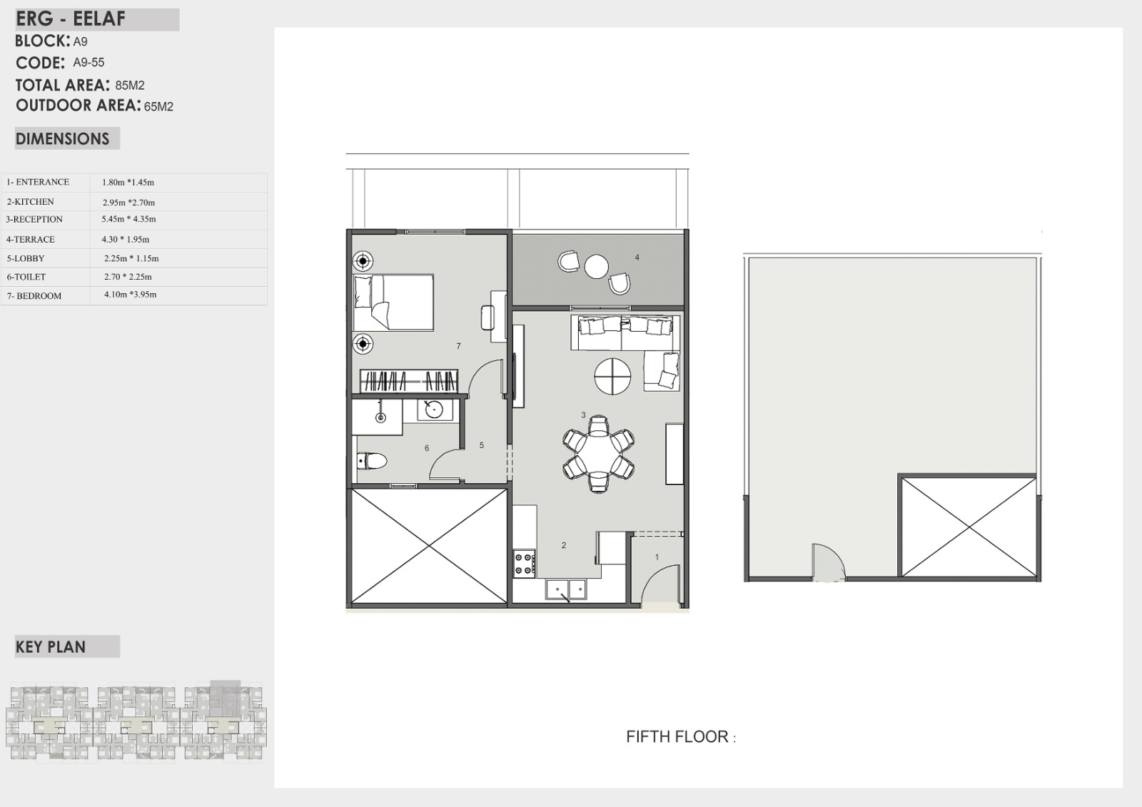 Floor plan for apartment at Eelaf Residence
