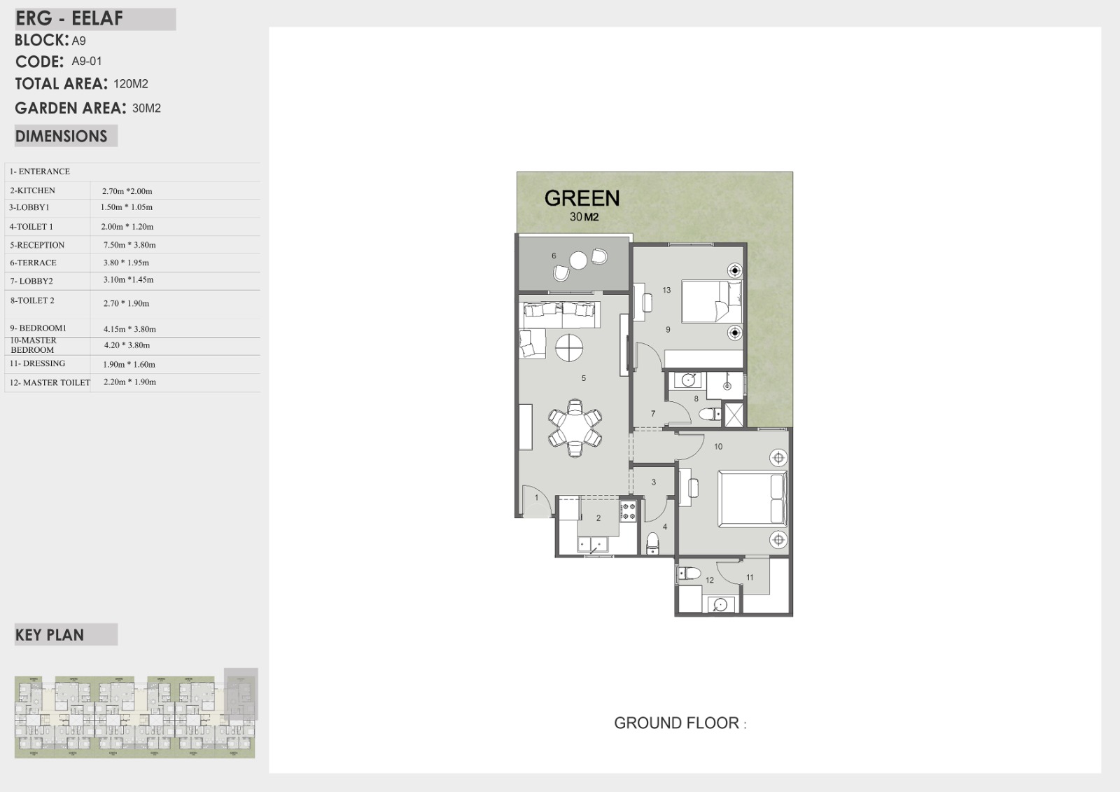 Floor plan for apartment at Eelaf Residence