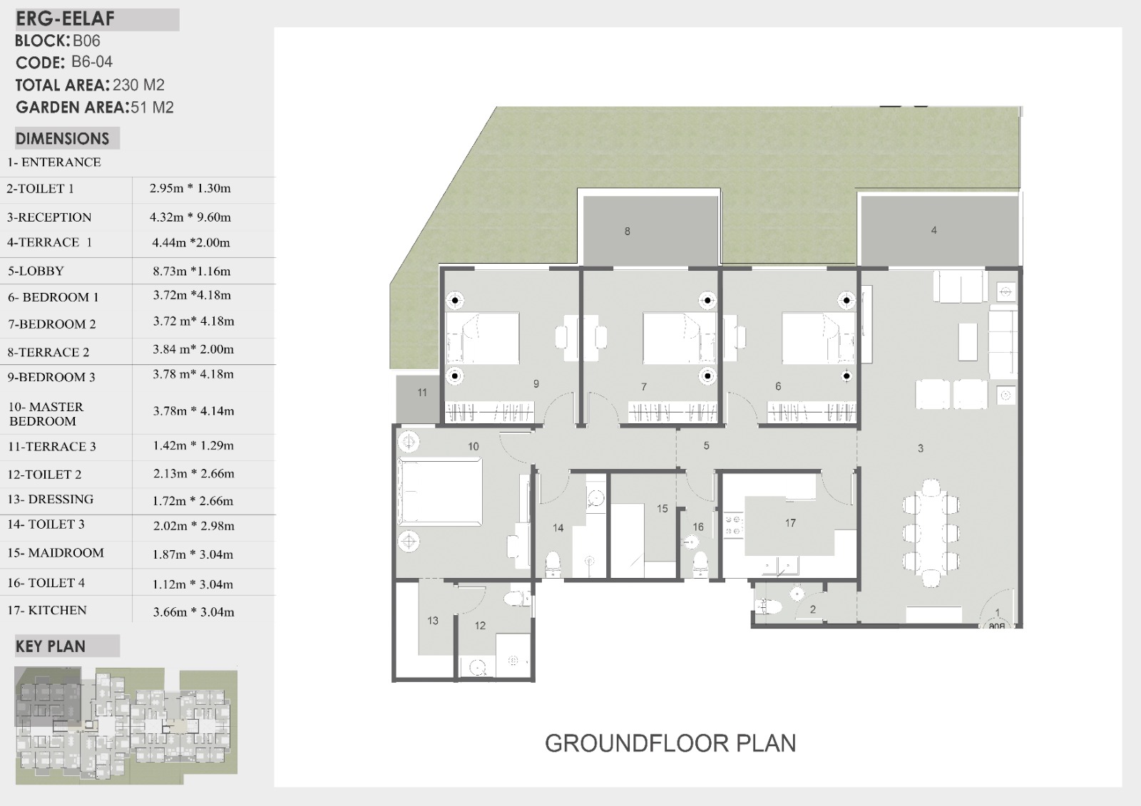 Floor plan for apartment at Eelaf Residence
