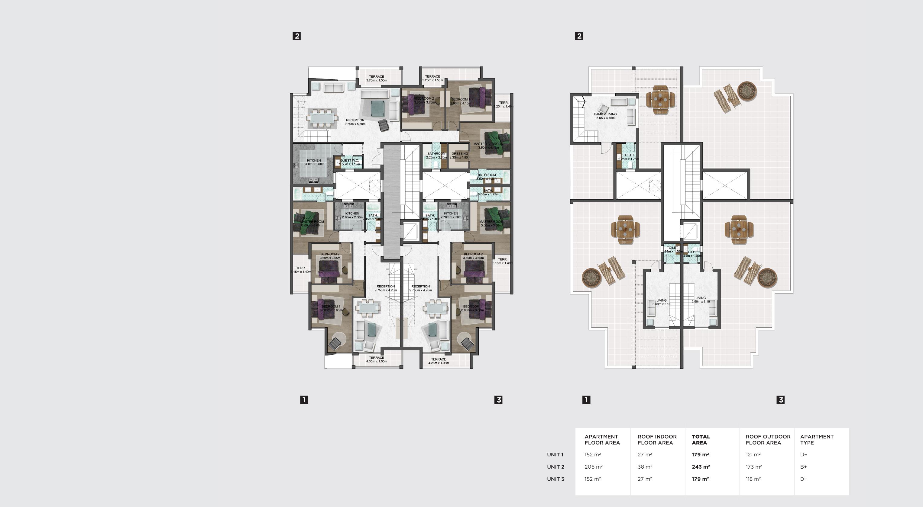 Floor plan for apartment at Fifth Square Al Marasem