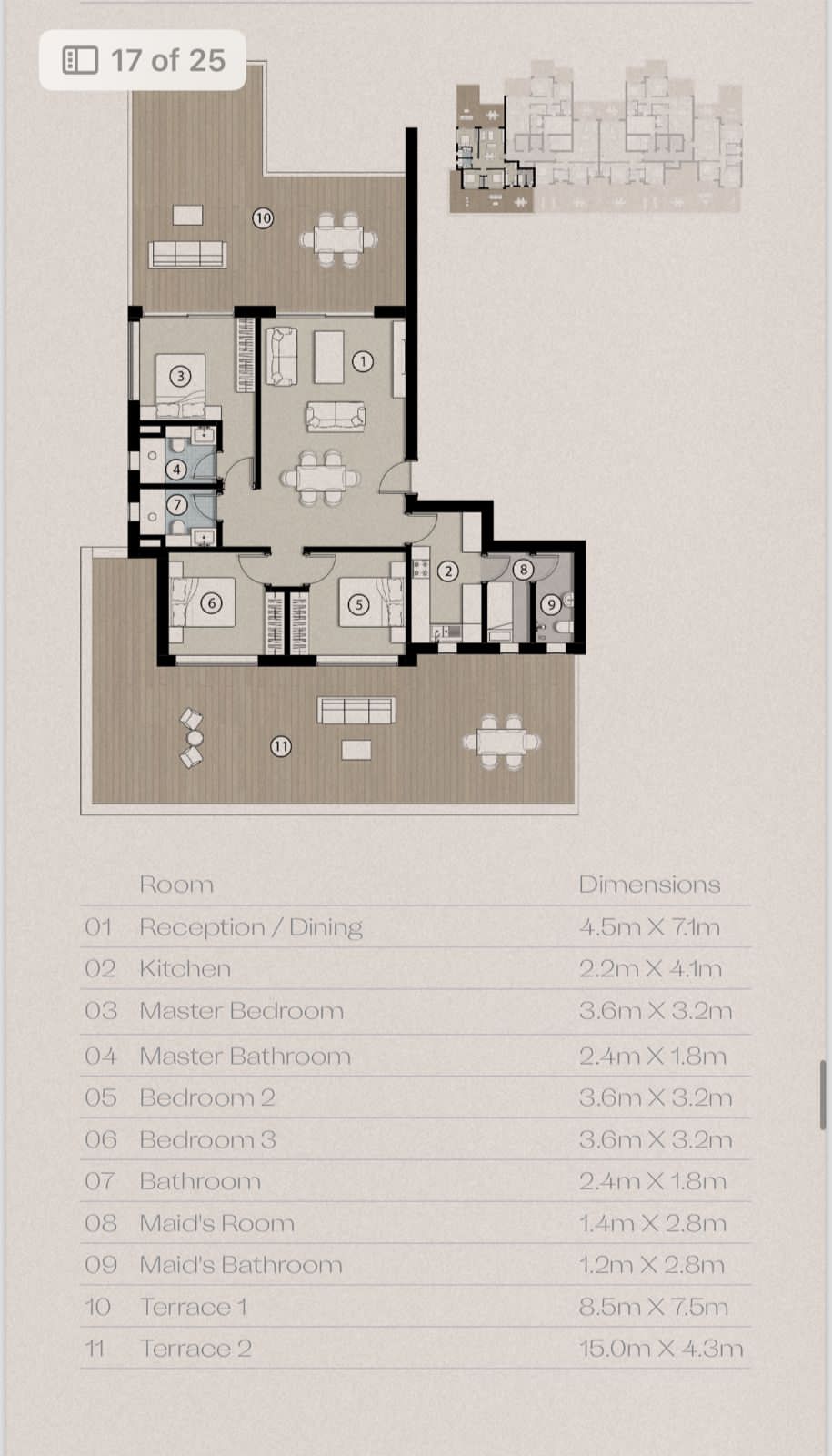 Floor plan for chalet at Silversands
