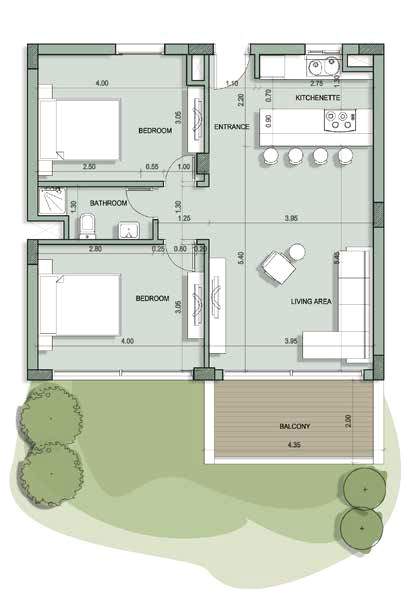 Floor plan for chalet at Il Monte Galala