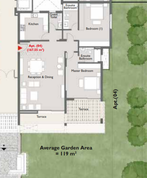 Floor plan for apartment at Capital Gardens