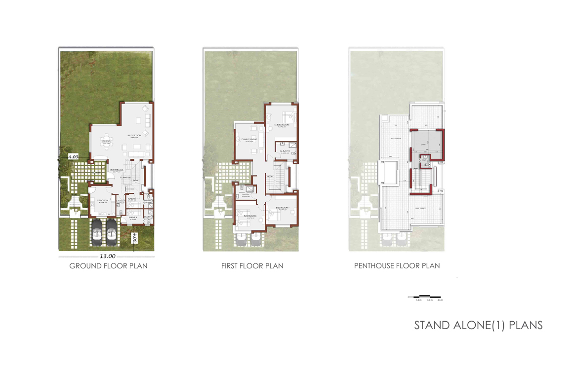 Floor plan for villa at Palm Hills Golf Extension