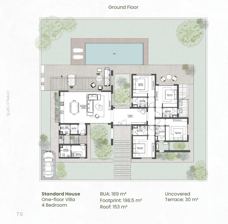 Floor plan for villa at Makadi Heights