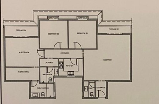 Floor plan for apartment at Mountain View ICity New Cairo