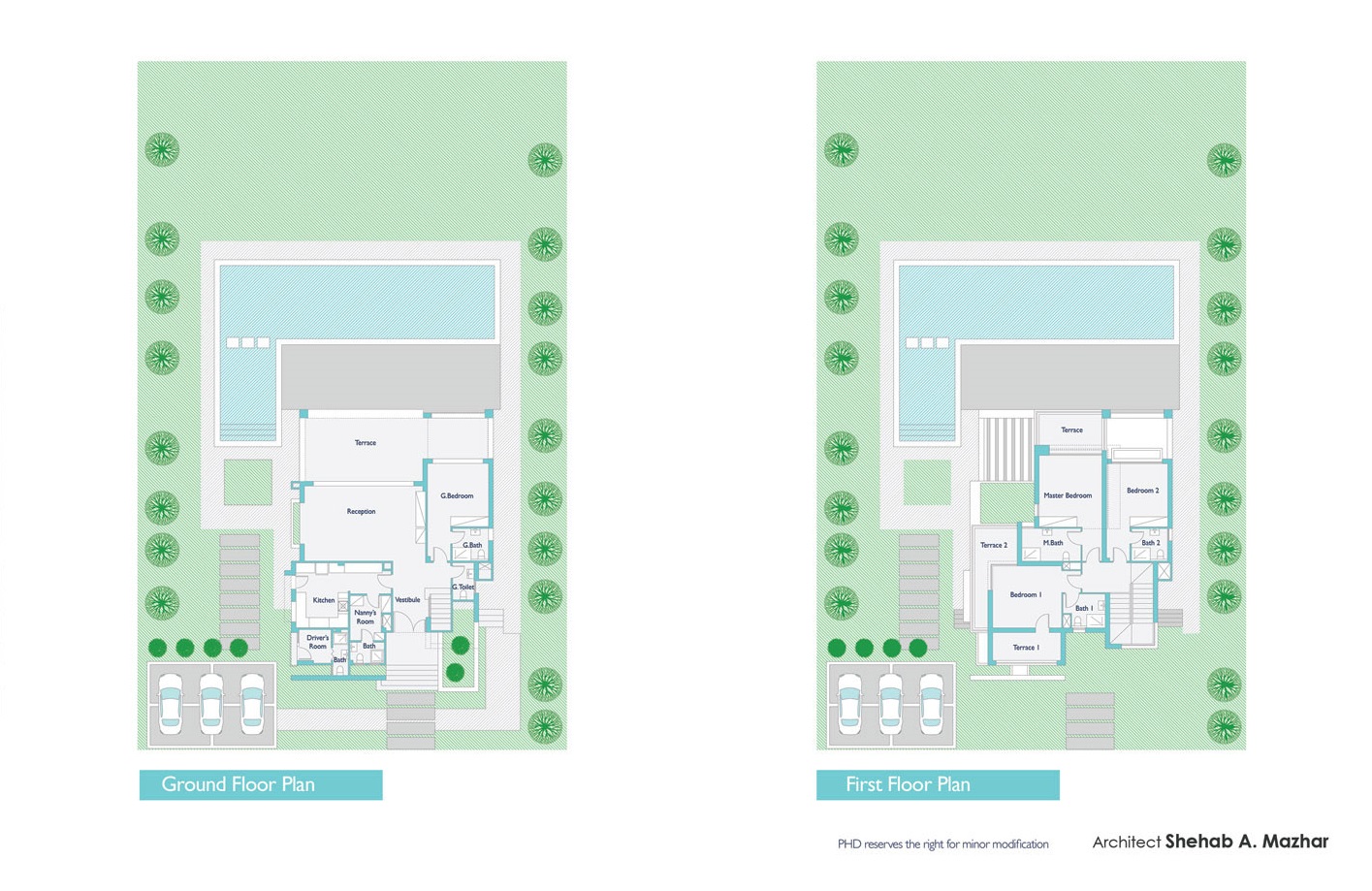 Floor plan for villa at Hacienda White