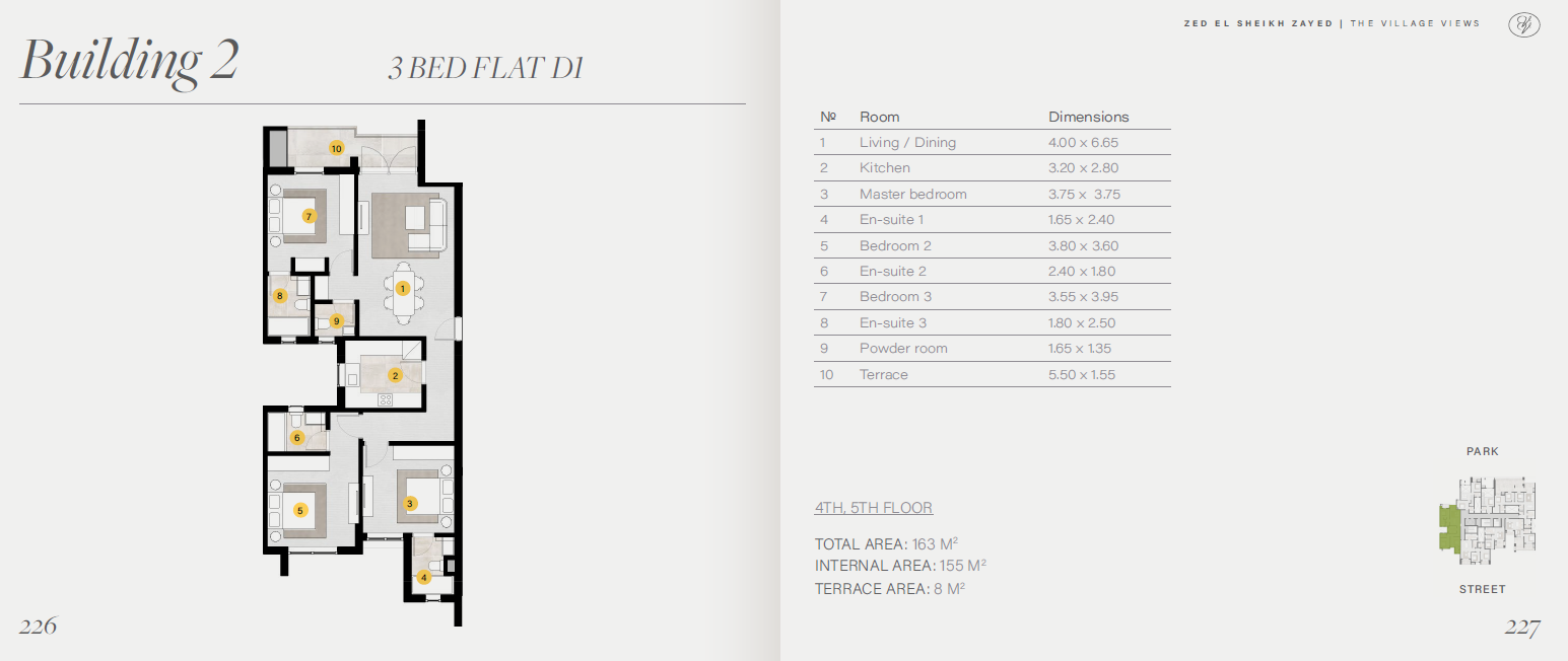 Floor plan for apartment at ZED