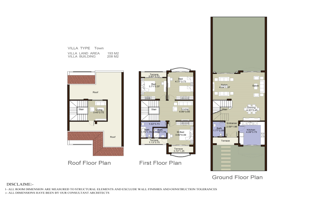 Floor plan for townhouse at El Patio 5 East