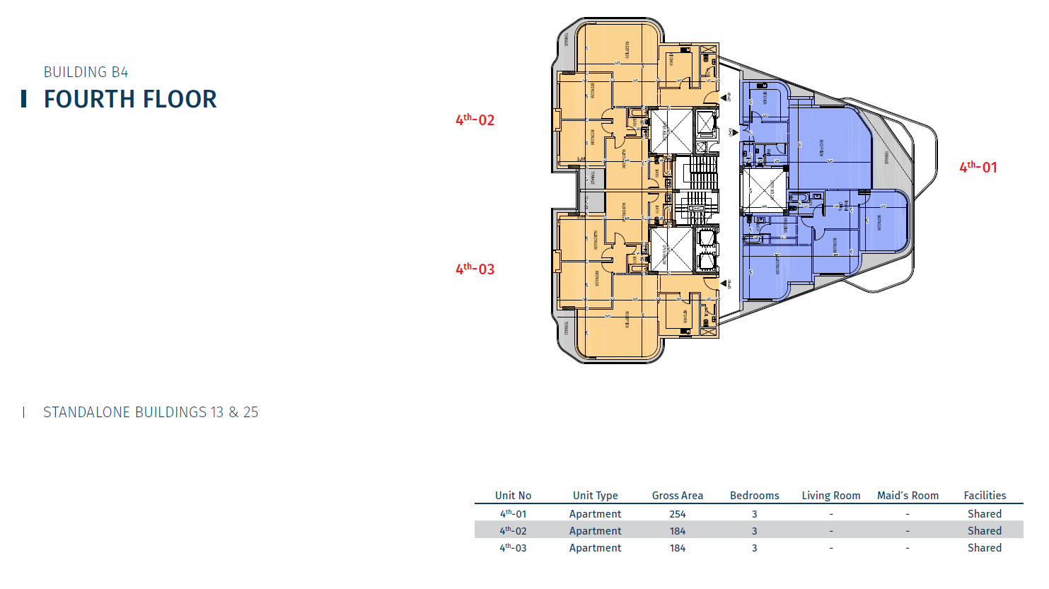 Floor plan for apartment at Bloomfields