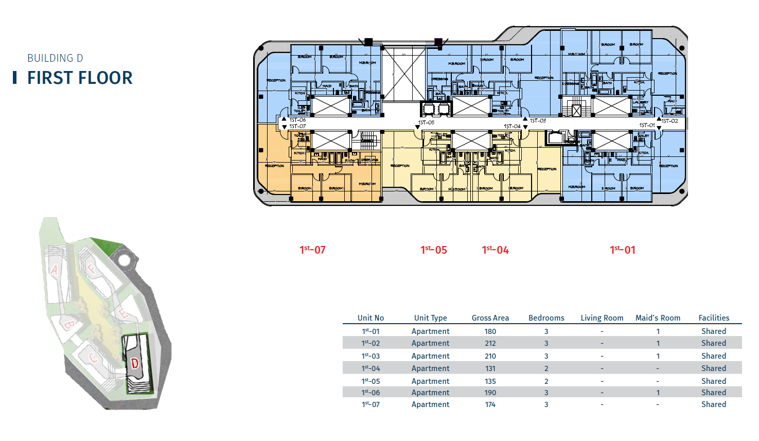Floor plan for apartment at Bloomfields