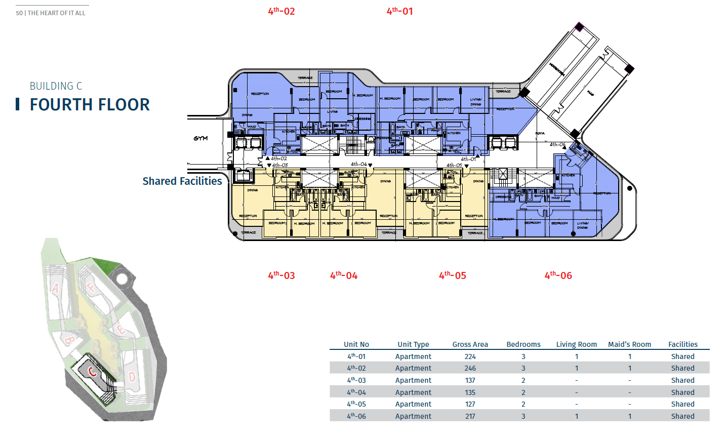 Floor plan for apartment at Bloomfields
