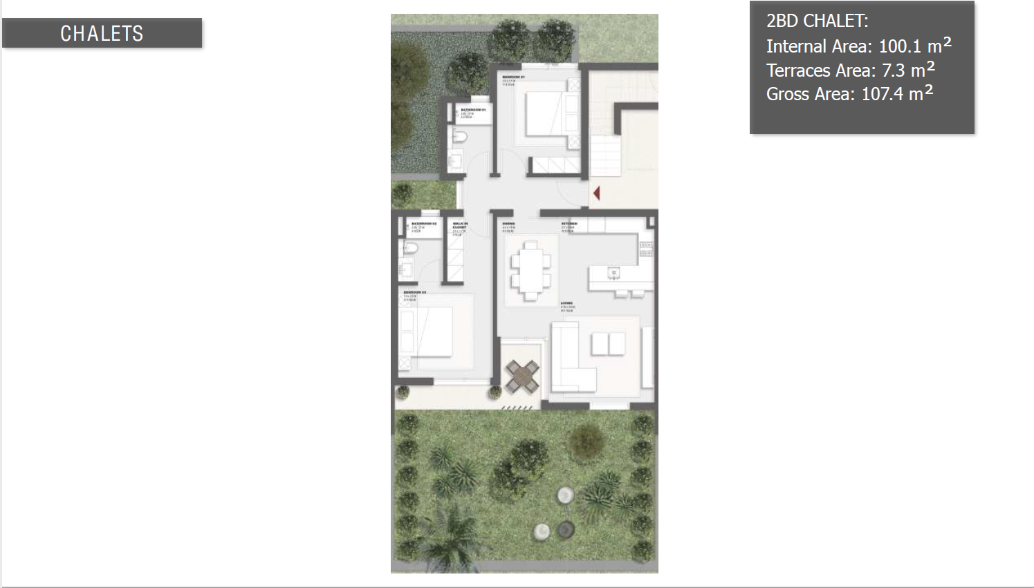 Floor plan for chalet at Solare