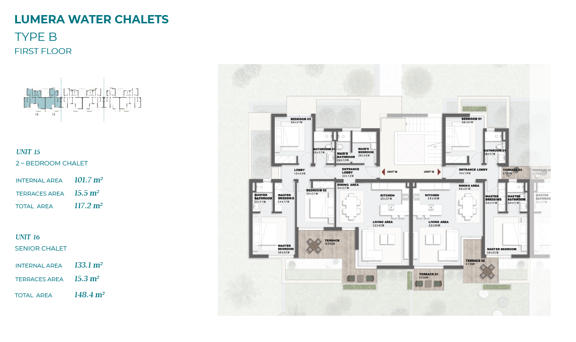 Floor plan for chalet at Solare