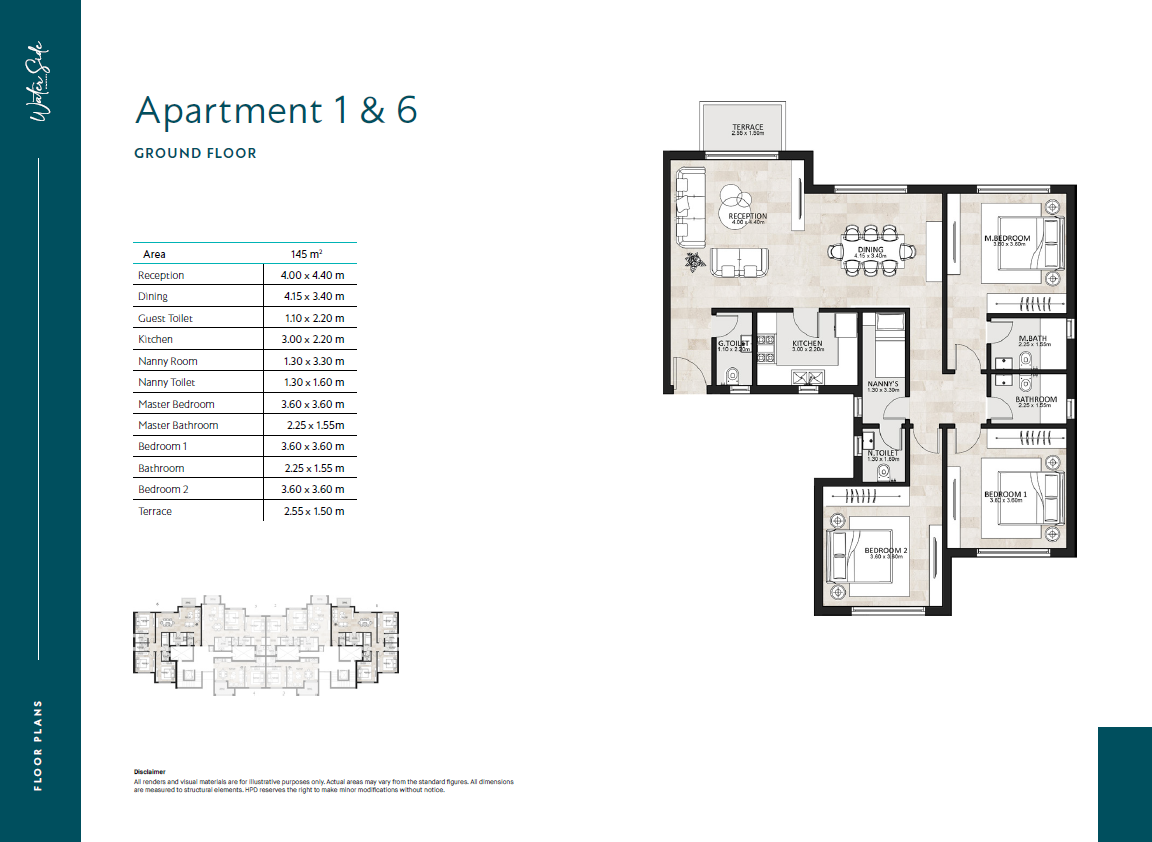 Floor plan for apartment at Garden Lakes