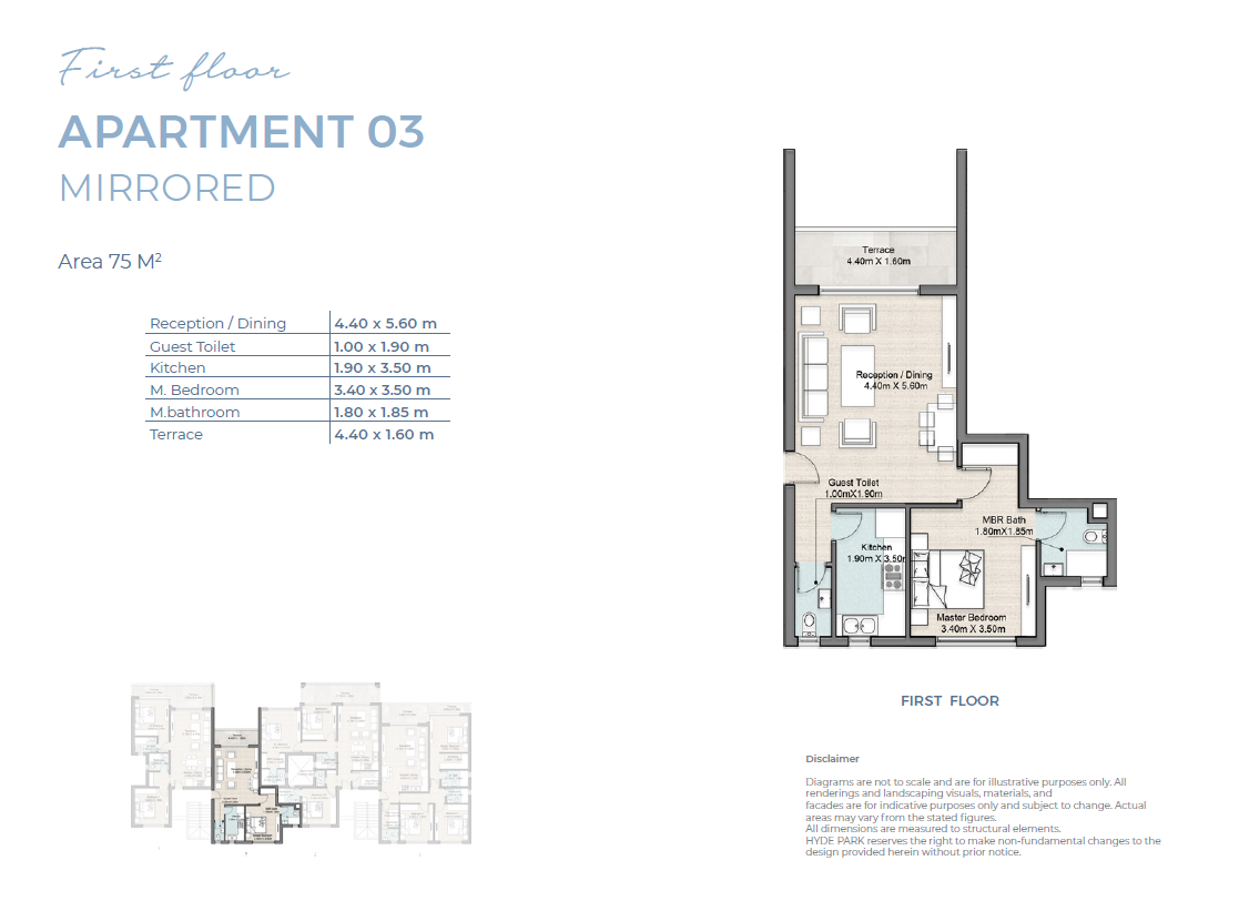 Floor plan for chalet at Hyde Park North - Seashore