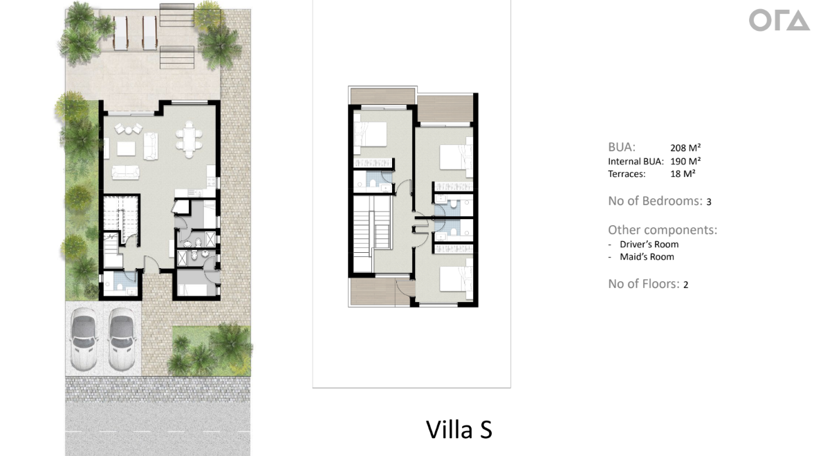 Floor plan for villa at Silversands