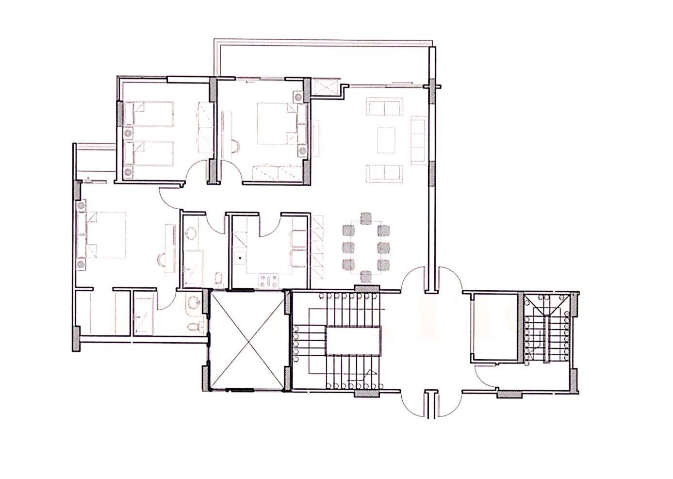 Floor plan for apartment at El Patio Oro
