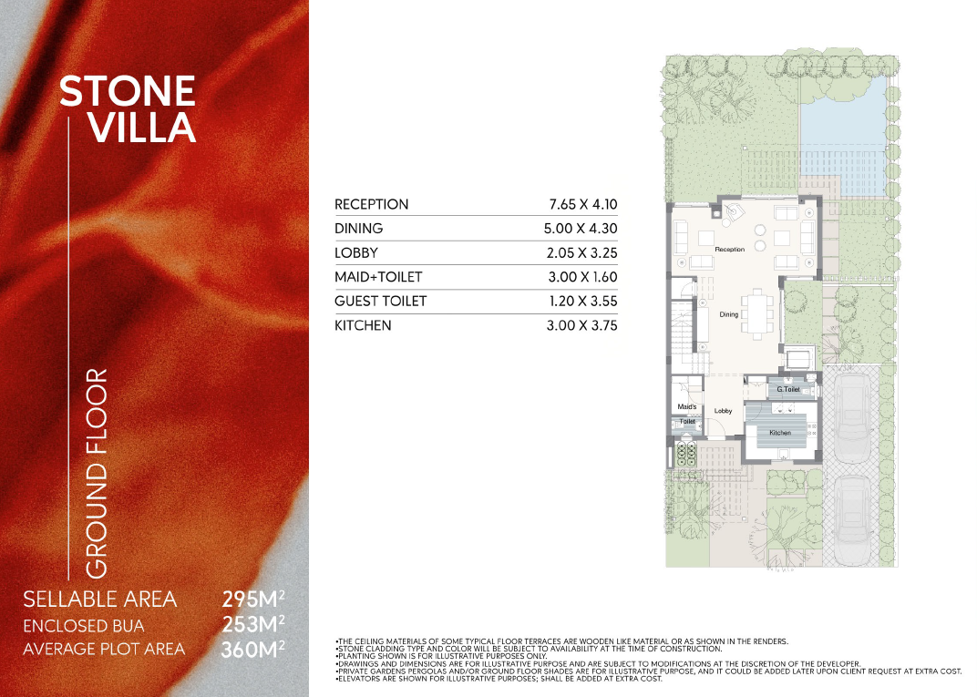 Floor plan for villa at Telal East