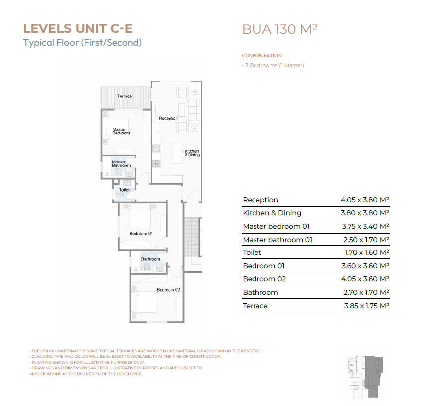 Floor plan for chalet at Telal - Shores