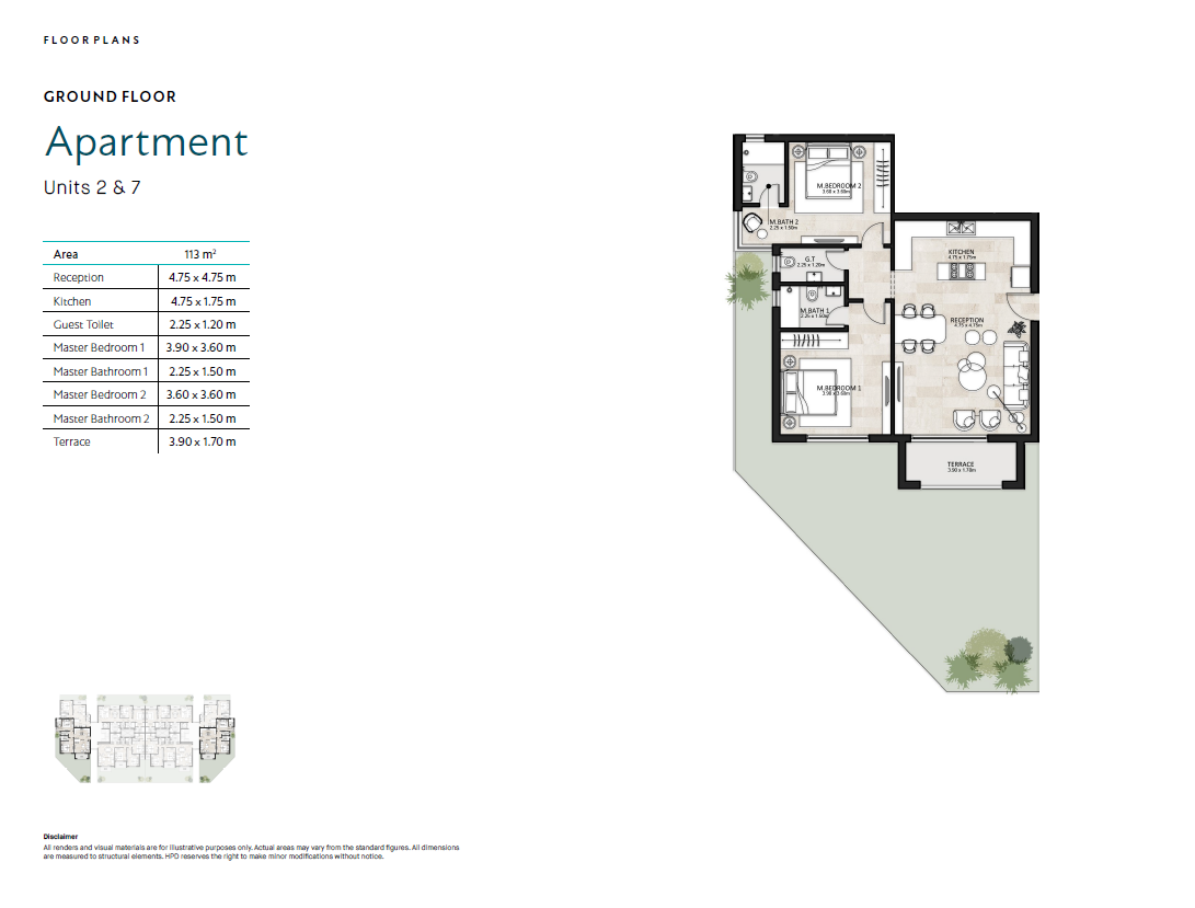 Floor plan for apartment at Garden Lakes