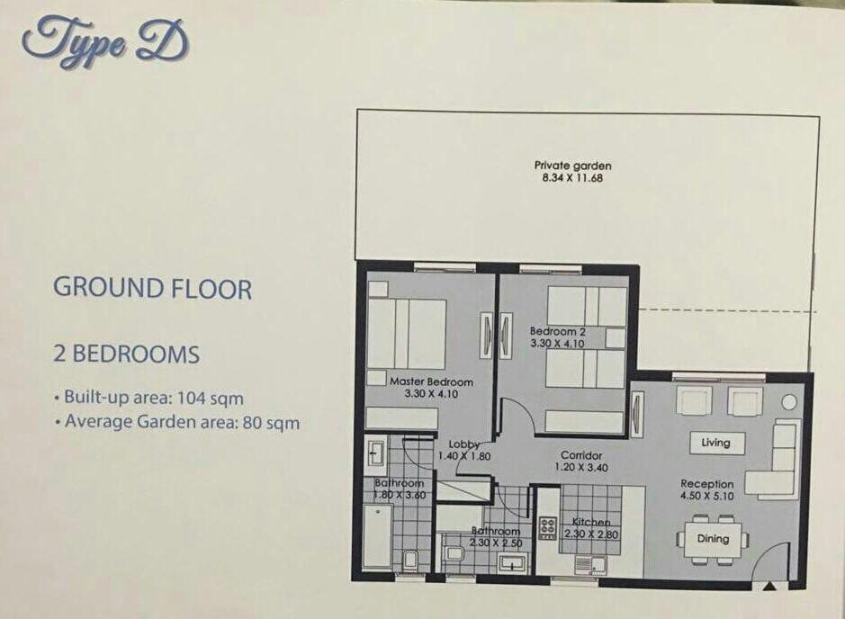 Floor plan for chalet at Bo Sands